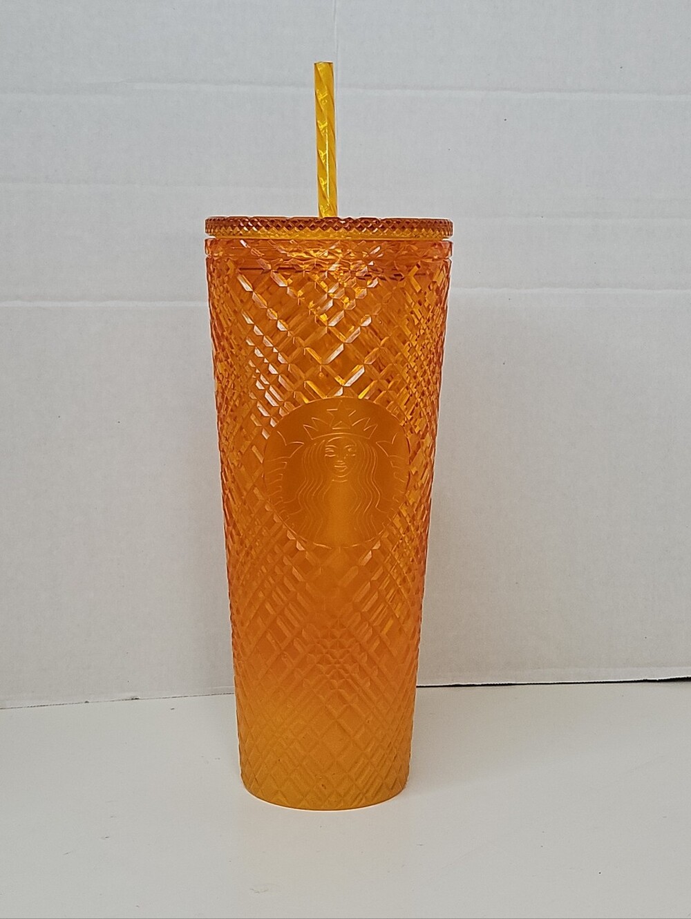 Starbucks 2022 Summer Mango Orange Gradient Jeweled 24 oz Venti Tumbler New